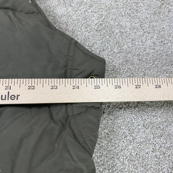 VTG Gap Puffer Vest Mens L Full Zip Gorpcore Down Green Warm 90s Outdoor - Picture 9 of 10